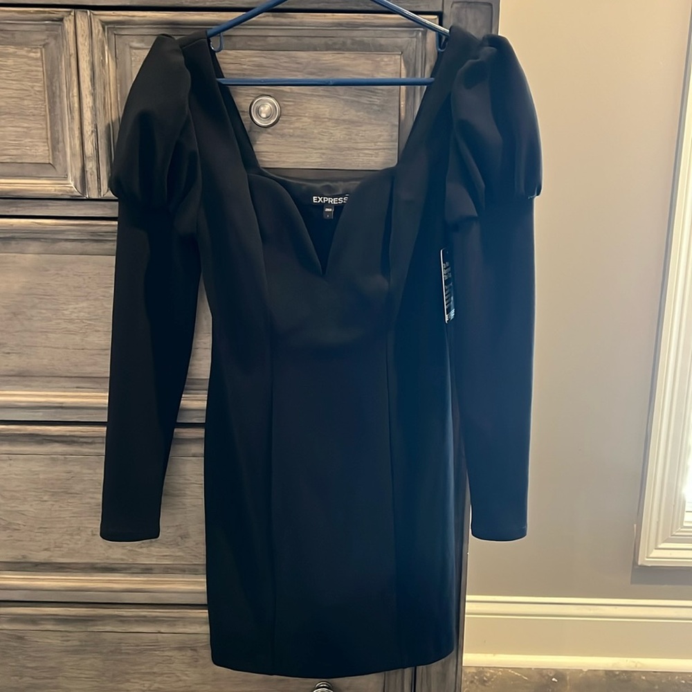 Express puff sleeve mini dress